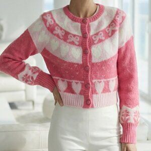 $425 Dimples Crop Cardigan LoveShackFancy M